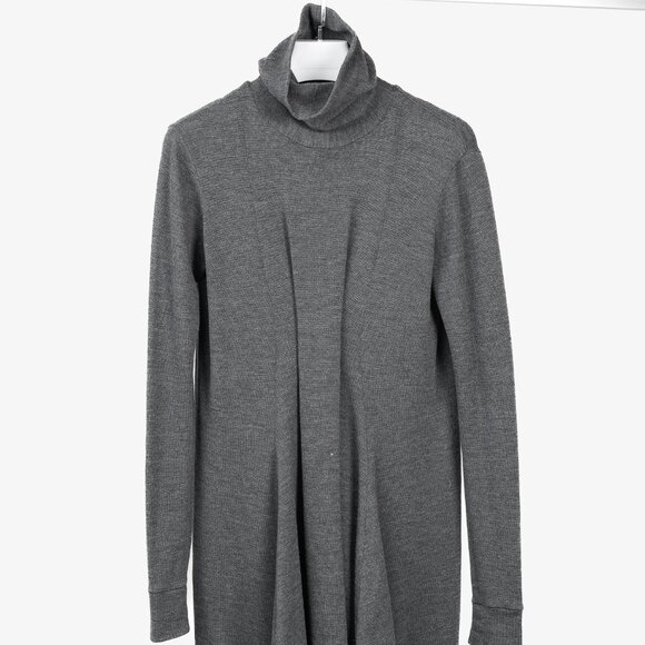 Marie Saint Pierre Grey Wool Bubble Hem Dress, Size M - Picture 1 of 10